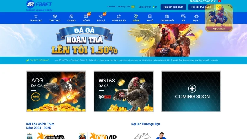 App đá gà F8BET là sự lựa chọn hoàn hảo trong cá cược